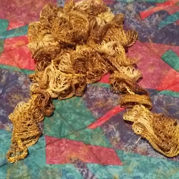 Golden Boa Neck Scarf - Picture 2 of 2